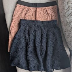 Set Of 2 Women's Eyelet Skirts - Size 0 - Club Monaco - Loft