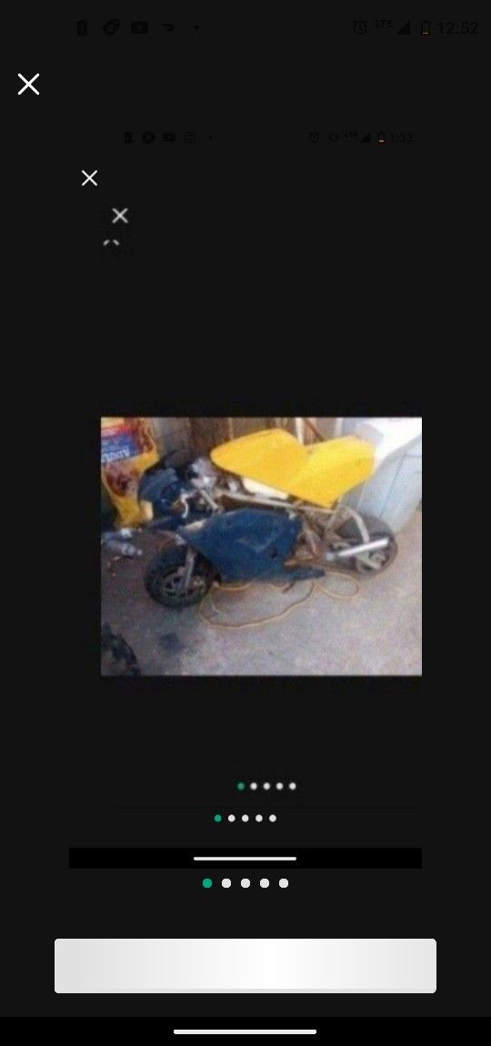 Project Mini Bike has a good motor just needs to be finished put together have all parts