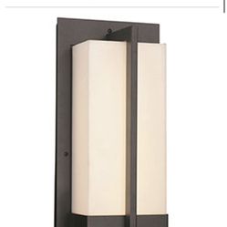 Contemporary Black LED Outdoor 6.5" Wall Lighting Sconce 
