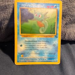 Pokémon TCG Horsea Fossil 49 Regular 1st Edition Common