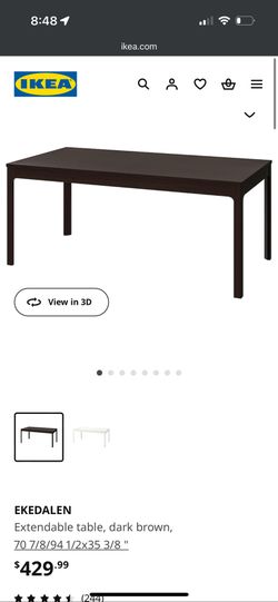 Large Ikea sturdy dining table