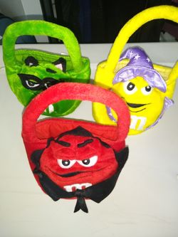 M&M Plush Trick Or Treat Bags