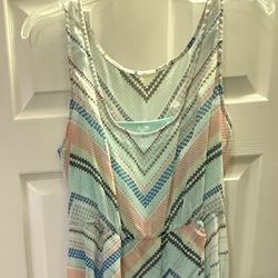 Large Sleeveless Spring/summer Dress