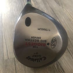 Callaway Big Bertha The Biggest Bertha 9 Degree 46” TITANIUM driver RH
