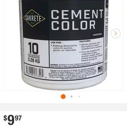 SAKRETE CEMENT COLOR ( CHARCOAL )