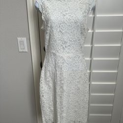 HM White Bridal shower Wedding dress bride