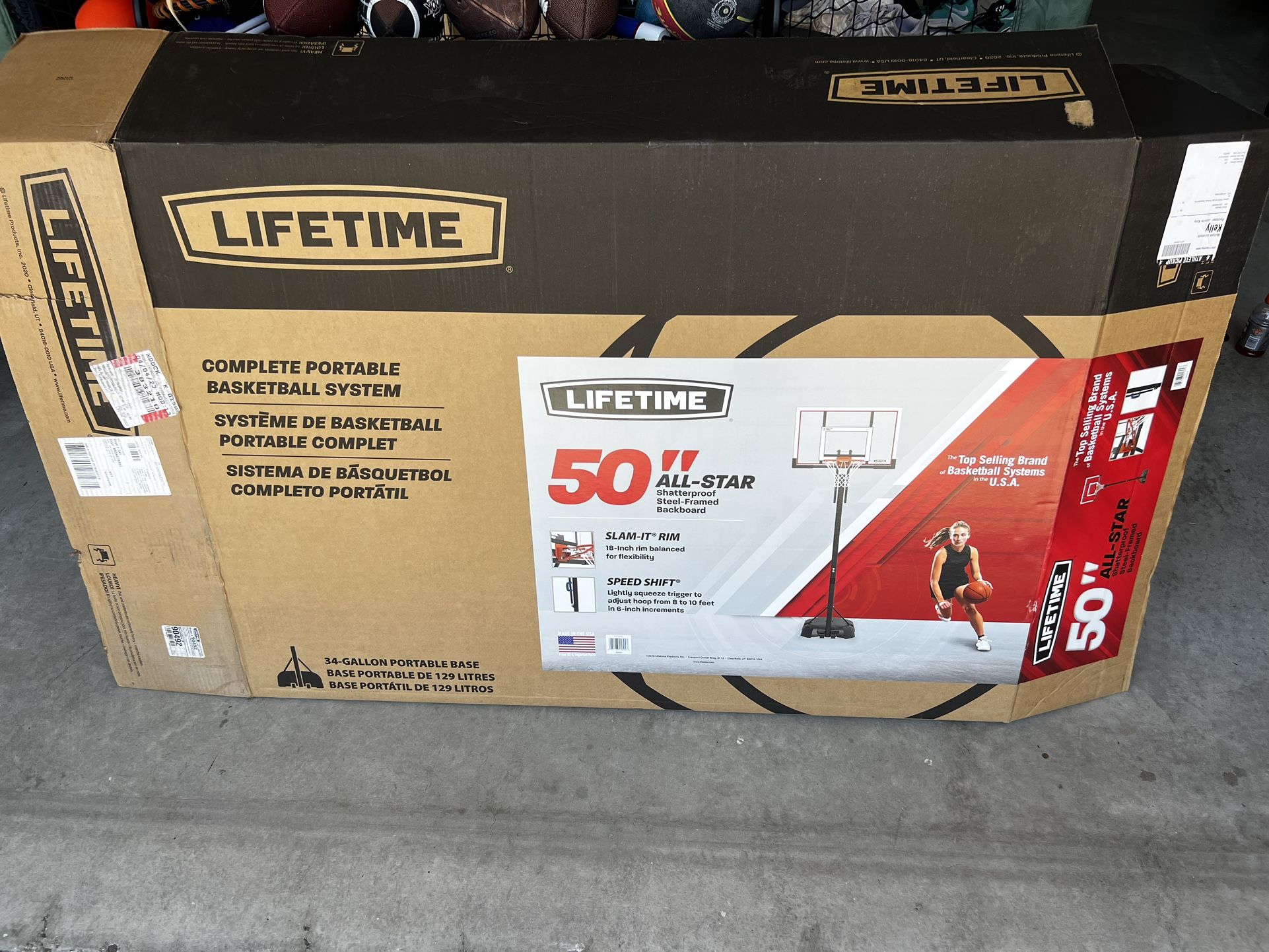 Lifetime 50” All Star Basketball Hoop for Sale in Laguna Niguel, CA