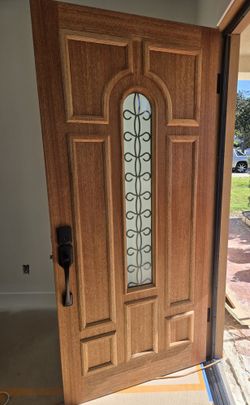 36x80 Mahogany Exterior Door