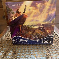 Sealed Disney Lion King Thomas Kinkade 300 Piece Puzzle 
