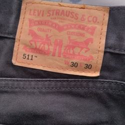 Levi's 511 Matte Black 