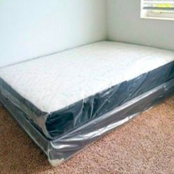 Queen Size Mattress Regular with Box Spring Set Colchones Nuevos Queen Size Bed Set 