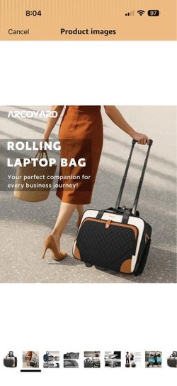 Rolling travel luggage with wheels