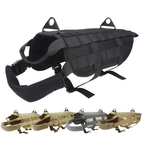 Tactical Harnesses __Various Styles __ K9 / Police / Military Molle Vest __ Strong Durable Nylon __ Adjustable Size