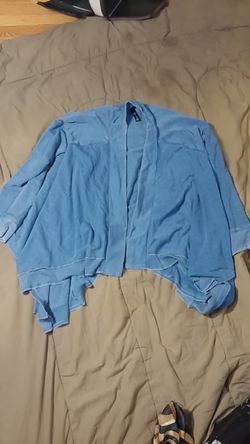 Super comfy blue cardigan/cover up size L