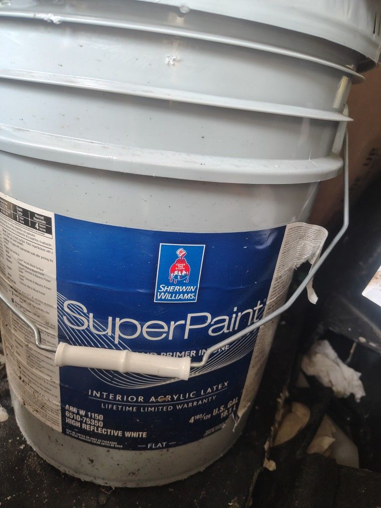 5 Gallons Of Sherwin Williams Interior Superpaint