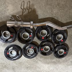 Weights Olympic Curl Bar Set