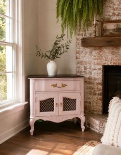 Vintage French Country Accent Cabinet