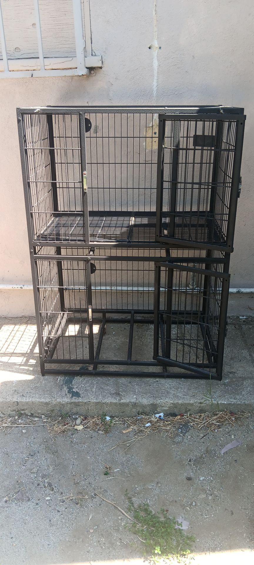 Heavy duty Dog kennel / Jaula doble para perros