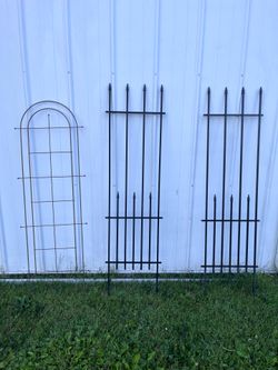 3 garden trellises