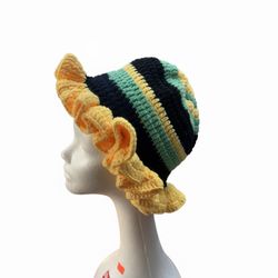 Street Trend Bucket Hat, Casual Trendy Knitted Hat, Fashionable Hat for All Seasons