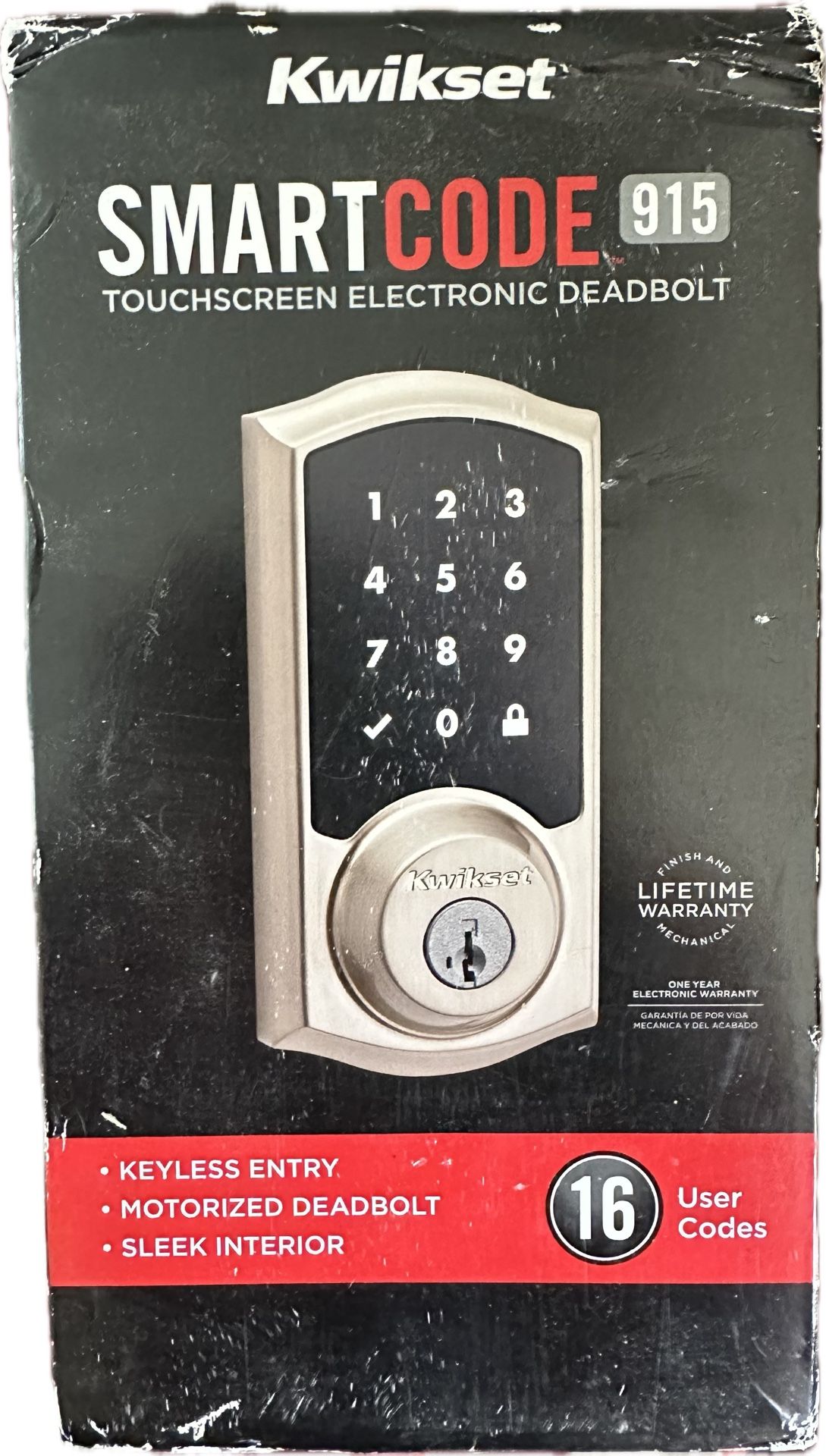 Kwikset smart code 915 Touch screen Electronic Dead Bolt