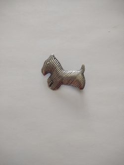 Vintage Sterling Silver Scottish Dog Pin