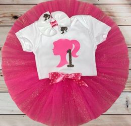 12 Months Barbie 1st Birthday Outfit 💕