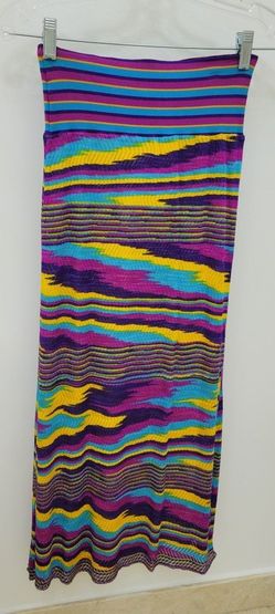 Women's MISSONI SPORT LINED Long Skirt (Size 44= Medium)