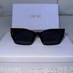 Dior Cat Style Dior2 Rectangular-Frame Sunglasses