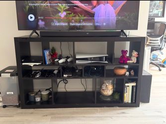 Tv stand with cubbies
