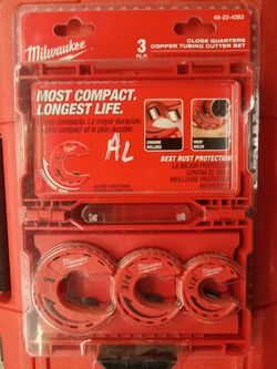 MILWAUKEE Compact Close Quarters Tubing Cutter Set – Fits 3-Piece