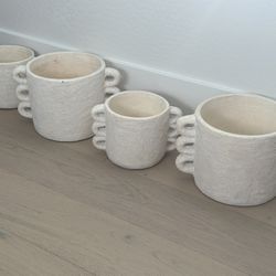 4 - Organic Modern Ceramic Planter Pots | Vases
