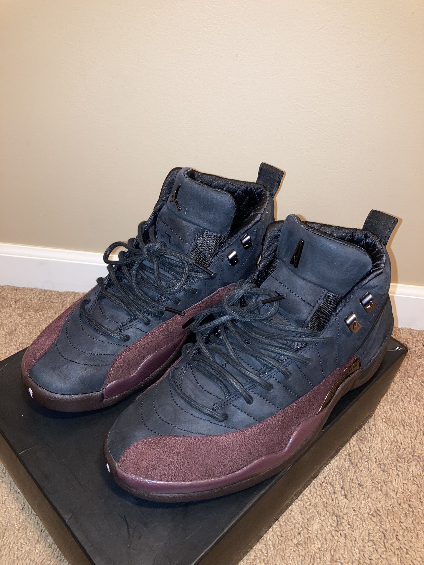 Air Jordan 12 Retro x A Ma Maniere Black.