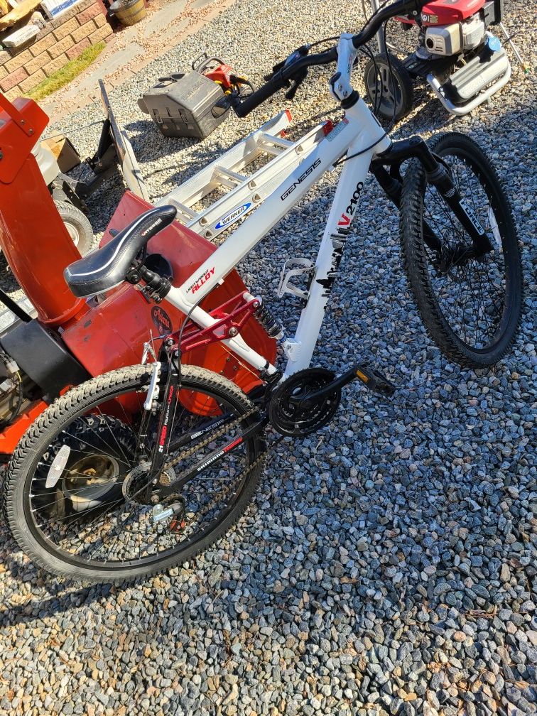 Genesis mountain bike, only used a few times and has been protected in my Garage.