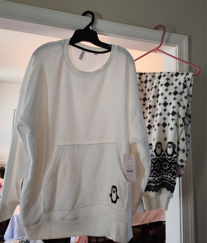 Fleece Pj's Lounger Set