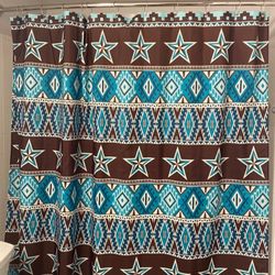 Western Print Shower Curtain