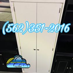 White Dresser Storage Shelf With Compressed Finish 