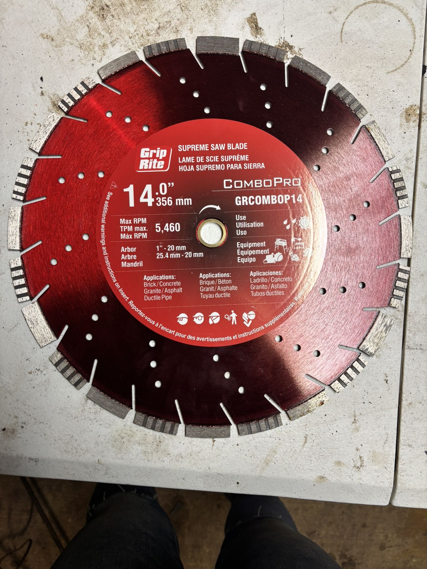 Grip-Rite ComboPro GRCOMBOP14 combination diamond blade