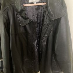 Lamb skin Perry Ellis Leather Jacket