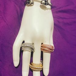 New! Cubic Zirconia Ring 