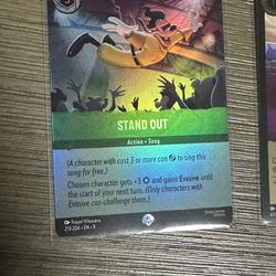 Lorcana Fabled Rare Cards Stand Out Borderless Mickey Mouse Brave Little Prince 