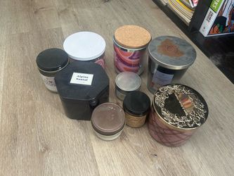 Old candle jars