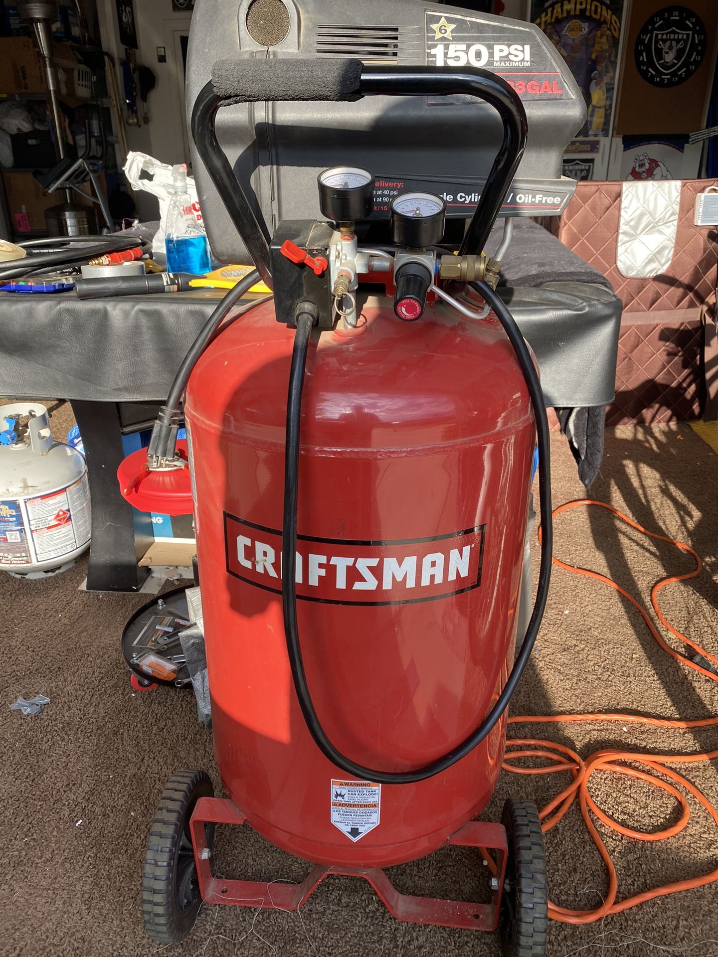 Craftsman 33 gallon 2024 air compressor regulator