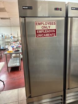 Peak, gold, commercial, single door refrigerator