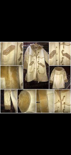 Vintage leather and Sherpa coat-excellent condition