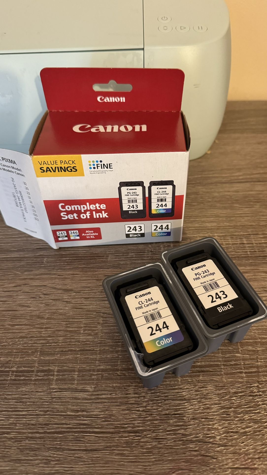 Canon PG-243/ CL-244 Ink Multi pack, Compatible to TR4520, MX492, MG2520, MG2922, TS302 and TS202 Printers