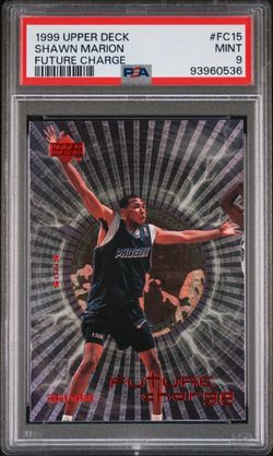 1999 Shawn Marion Rookie Card PSA 10 | Future Charge, Upper Deck