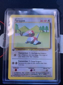 Pokemon 1st Edition Porygon