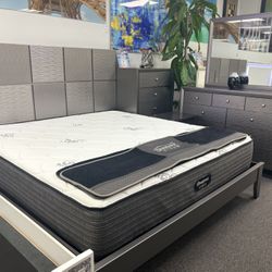 Gray 5pc Bedroom Set For Sale (brand New & In Box) 40%off Furniture Closeout