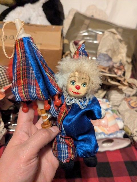 Vintage Porcelain Clown Doll